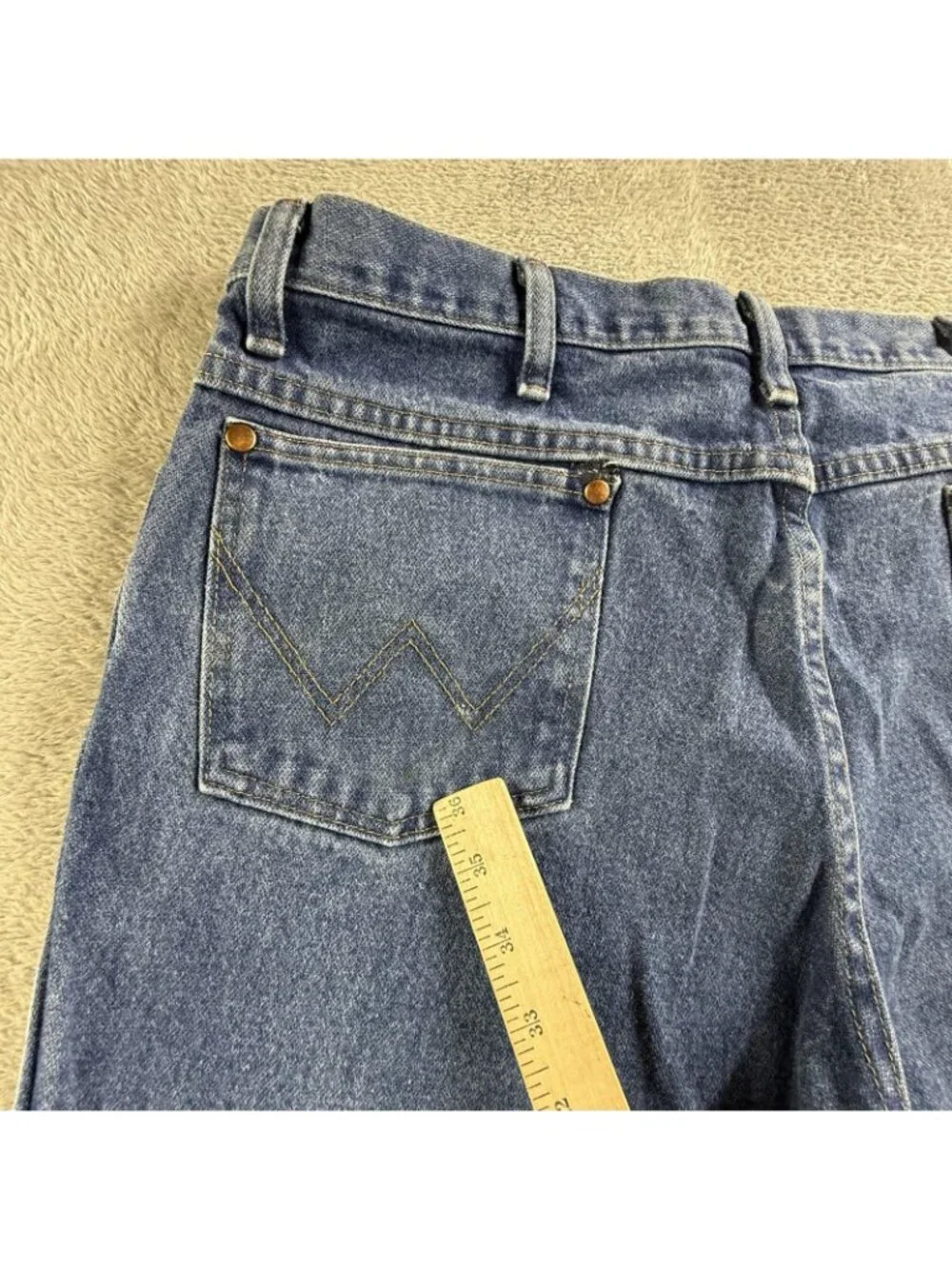Wrangler Cowboy Cut Jeans Mens 36x32 Blue Medium Wash Straight Denim 936PWD